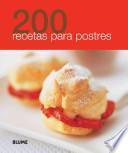 Libro 200 recetas para postres