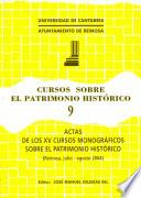 Actas de los XV Cursos Monográficos sobre el Patrimonio Histórico