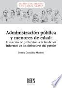 Libro Administración pública y menores de edad