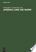 Libro Amerika und die Norm