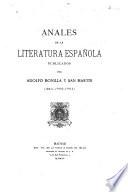 Anales de la literature española