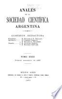 Libro Anales de la Sociedad Científica Argentina