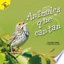 Libro Animales que cantan