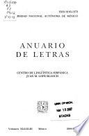 Anuario de letras