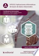 Libro Aplicaciones informáticas de bases de datos relacionales. ADGD0108