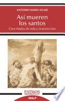 Libro Así mueren los santos