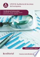 Libro Auditoría de las áreas de la empresa. ADGD0108