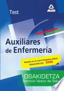 Auxiliares de Enfermeria Del Servicio Vasco de Salud-osakidetza. Test Ebook