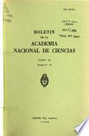 Boletín de la Academia Nacional de Ciencias