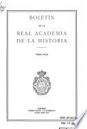 Libro Boletín de la Real Academia de la Historia