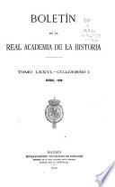Libro Boletín de la Real Academia de la Historia