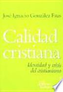 Libro Calidad cristiana