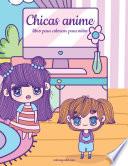 Chicas anime libro para colorear para niños 1