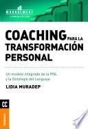 Libro Coaching para la transformación personal