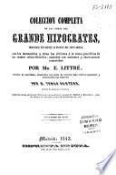 Colección completa de las obras del grande Hipócrates