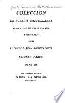 Colección de poesías castellanas tr. en verso toscano