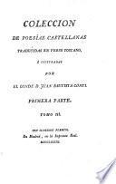 Coleccion de poesias Castellanas traducidas en verso Toscano, e ilustradas