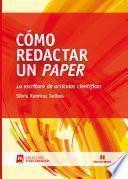 Cómo redactar un paper