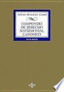 Libro Compendio de derecho matrimonial canónico