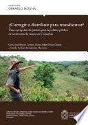 Libro ¿Corregir o distribuir para transformar?