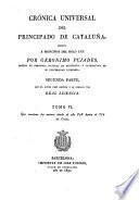 Cronica universal del principado de Cataluña