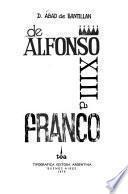 De Alfonso XIII a Franco