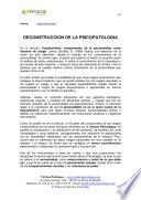 Libro DECONSTRUCCION DE LA PSICOPATOLOGIA