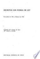 Decretos con fuerza de ley y textos legales refundidos