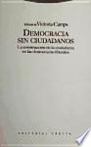 Libro Democracia sin ciudadanos