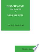 Libro Derecho Civil para el grado IV. Derecho de familia