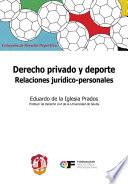 Libro Derecho privado y deporte