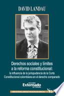 Libro Derechos sociales y límites a la reforma constitucional