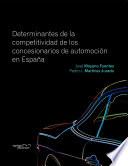 Libro Determinantes de la competitividad de los concesionarios de automoción en España