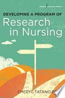 Libro Developing a Program of Research in Nursing