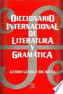 Libro Diccionario internacional de literatura y gramática