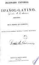 Diccionario universal Español -Latino