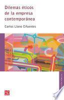 Libro Dilemas éticos de la empresa contemporánea