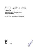 Libro Dirección y gestión de centros docentes