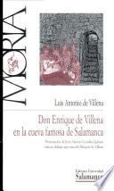 Don Enrique de Villena en la cueva famosa de Salamanca