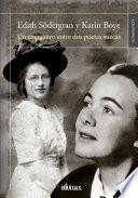 Libro Edith Södergran y Karin Boye
