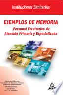 Ejemplos de Memoria. Personal Facultativo. Ope Extraordinaria.e-book.