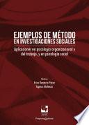 Ejemplos de método en investigaciones sociales