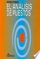 Libro El análisis de puestos