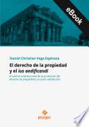 Libro El derecho de la propiedad y el ius aedificandi
