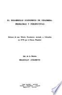 Libro El desarrollo económico de Colombia: problemas y perspectivas