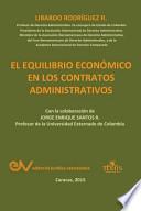 Libro EL EQUILIBRIO ECONÓMICO EN LOS CONTRATOS ADMINISTRATIVOS