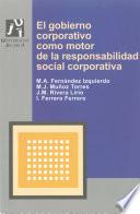 Libro El gobierno corporativo como motor de la responsabilidad social corporativa.