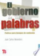 Libro El gobierno de las palabras
