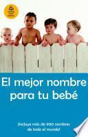 Libro El mejor nombre para tu bebe