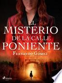 Libro El misterio de la calle poniente